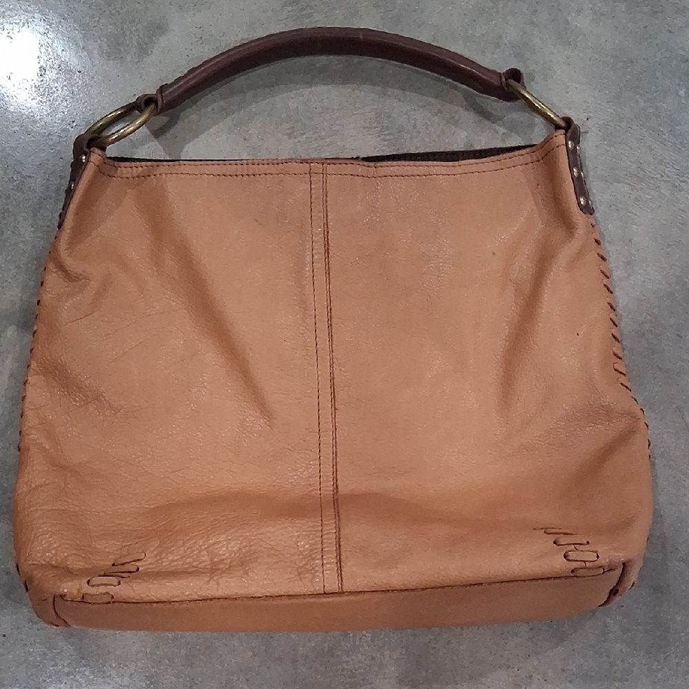 Lucky Brand Tan Hobo Bag with Slouchy Design